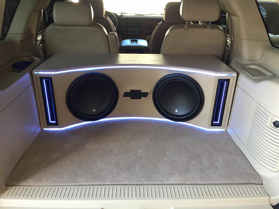 Chevy Tahoe JL Audio Subwoofer Box Build and Installation | Explicit Customs
